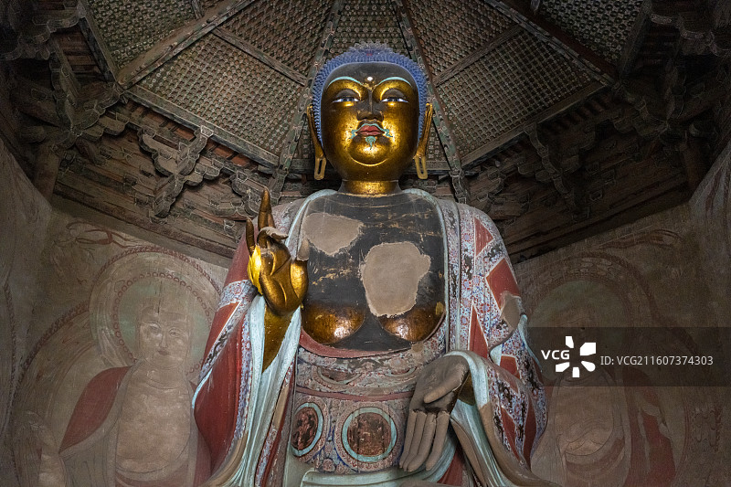 应县木塔 释迦牟尼佛像图片素材