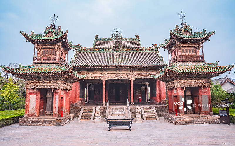 山西稷山稷王庙建筑图片素材