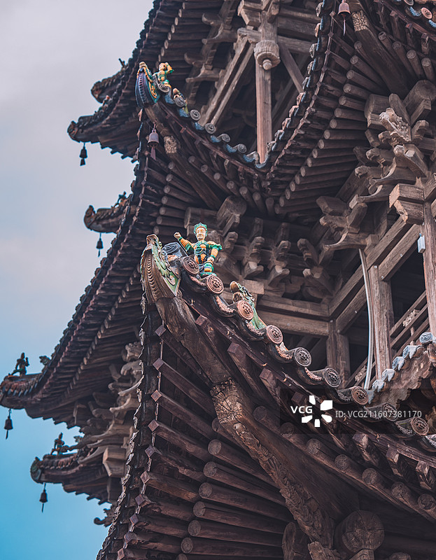 山西万荣县东岳庙飞云楼图片素材