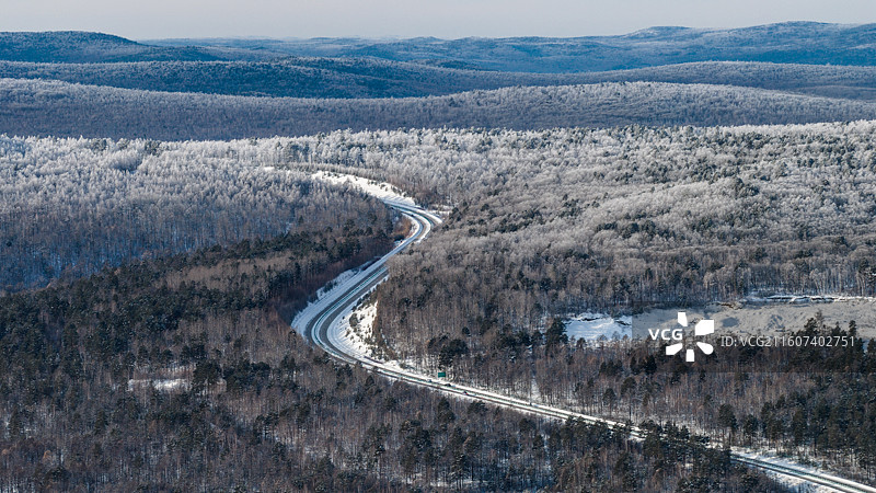 大兴安岭林海雪原图片素材