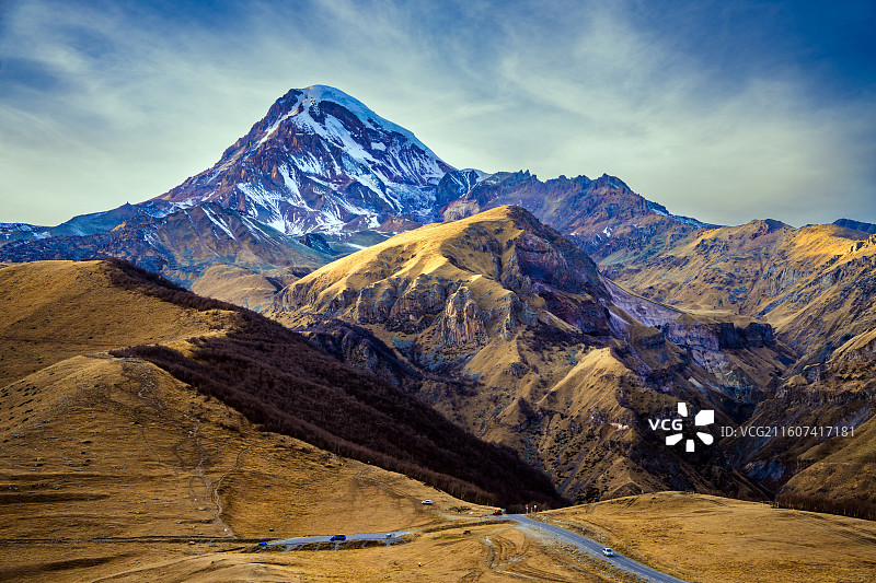 卡兹别克（Kazbek)山图片素材