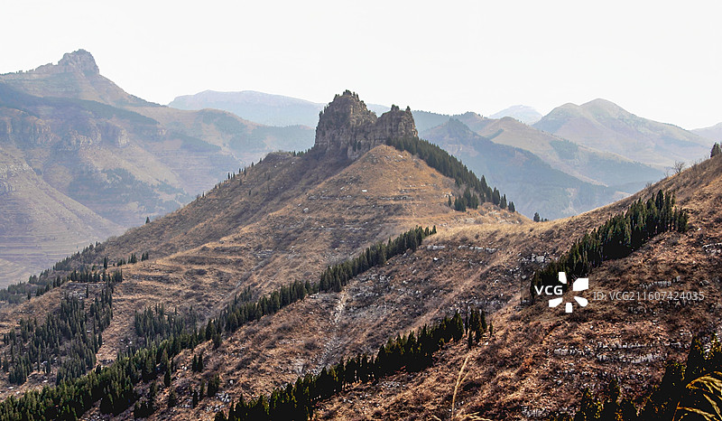 淄博博山山区冬景图片素材