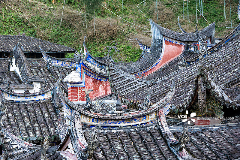 福州永泰闇亭禅寺建筑细节图片素材