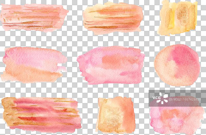 抽象水彩污渍集合图片素材