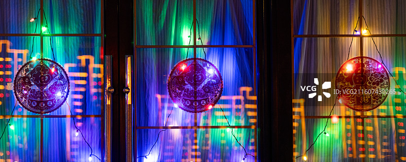 新年 春节 烟花 喜庆氛围图片素材