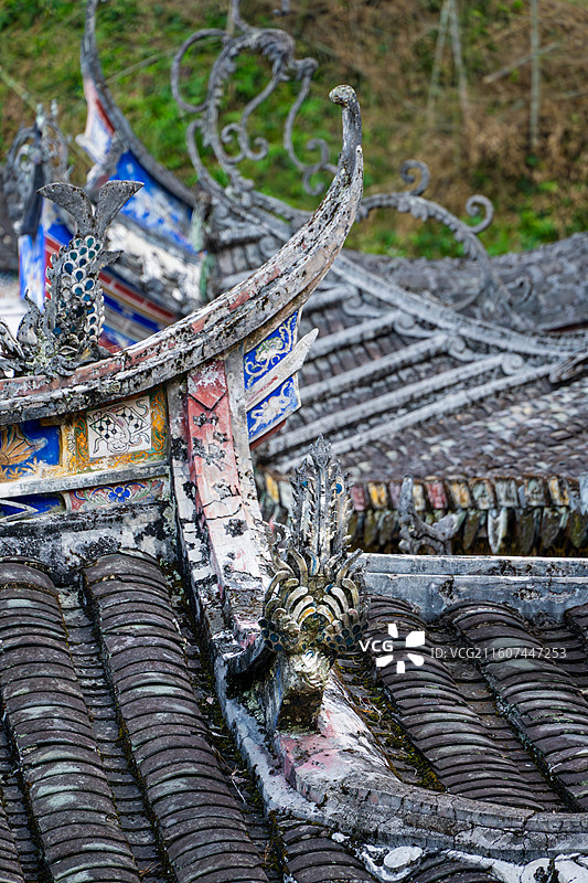 福州永泰闇亭禅寺建筑细节图片素材