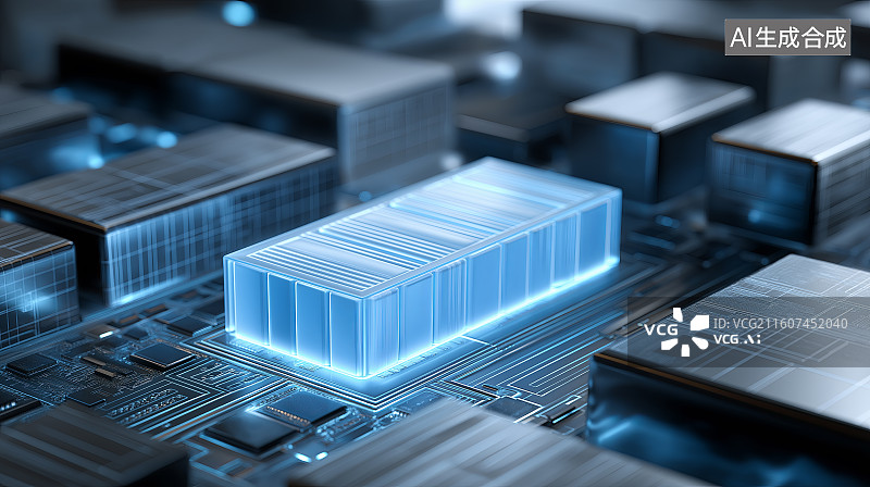 【AI数字艺术】新能源科技背景——固态电池、储能、新能源图片素材