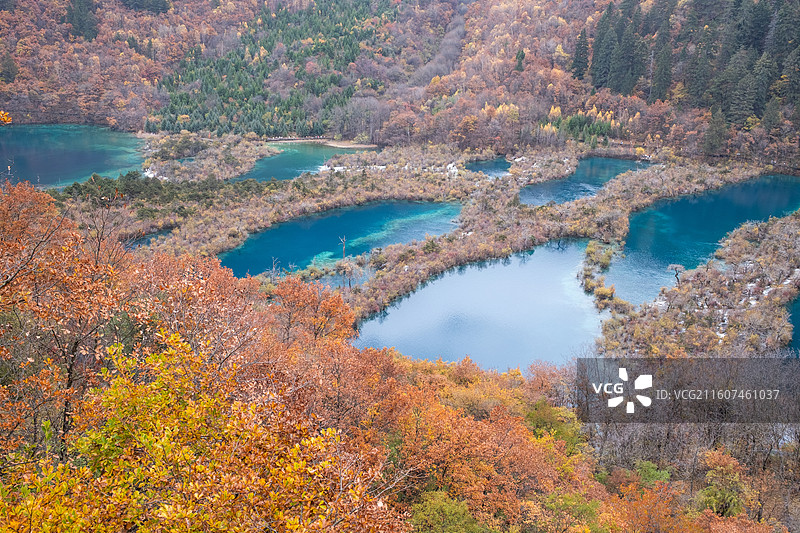秋天九寨沟图片素材