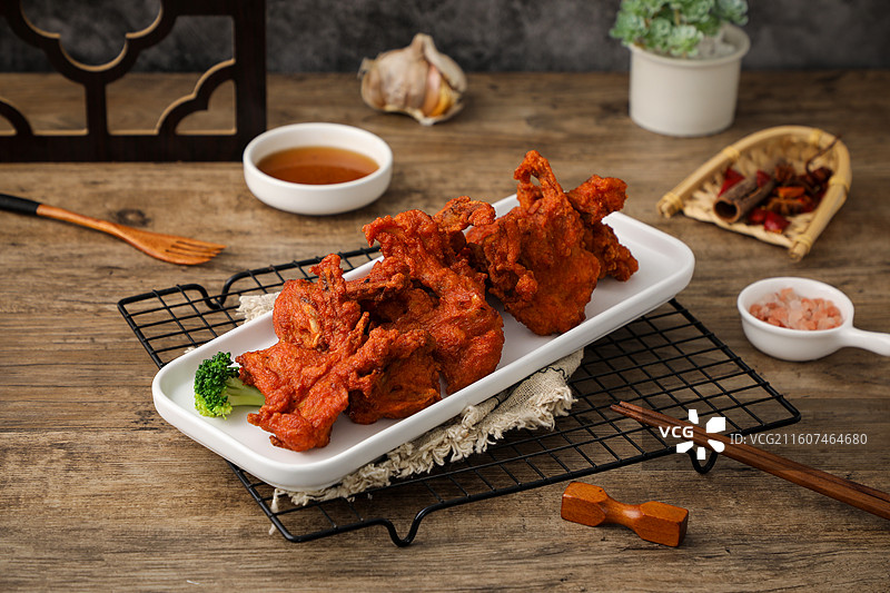 炸鸡架图片素材