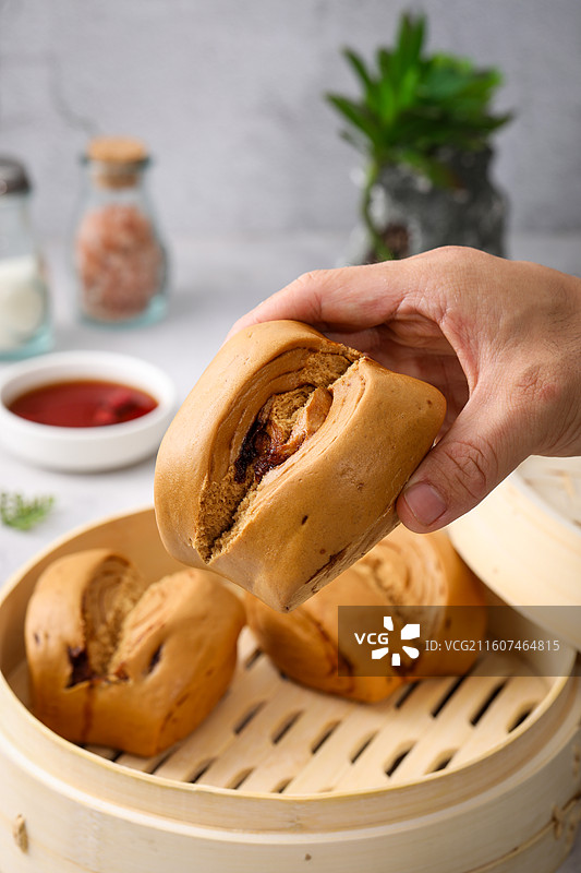 开花馒头图片素材