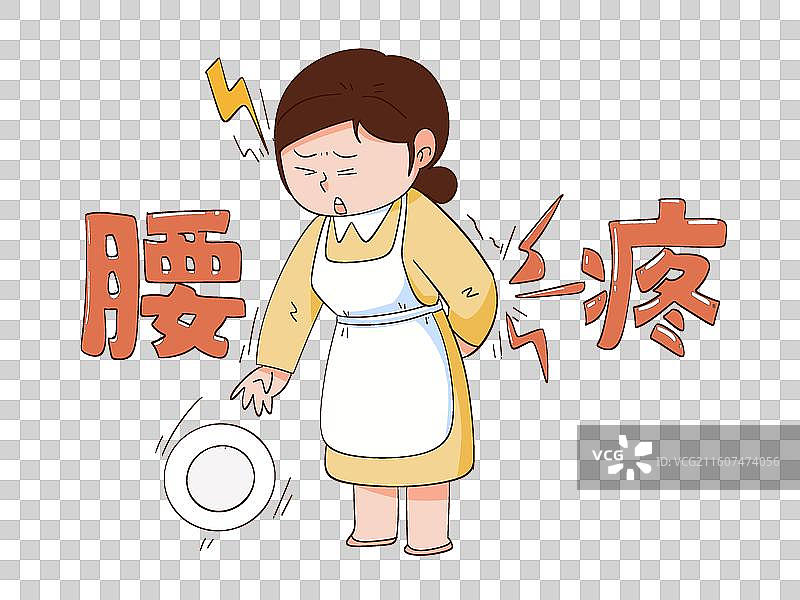 腰疼 腰 主妇 女人 腰部 扭腰 疼痛 痛苦 身体 健康 骨骼图片素材