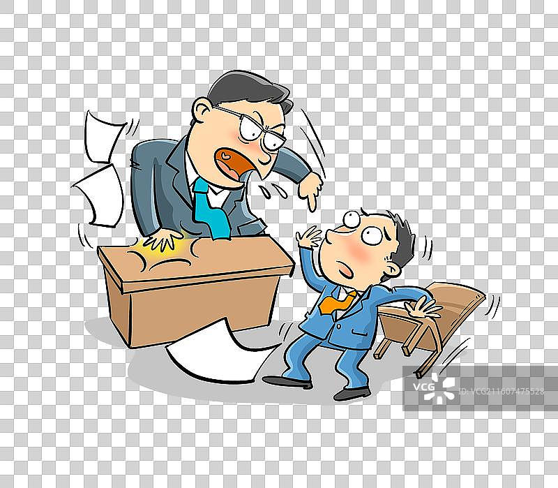 对下属施压的咆哮领导图片素材