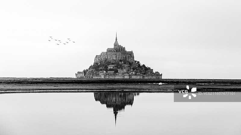 法国圣米歇尔山图片素材