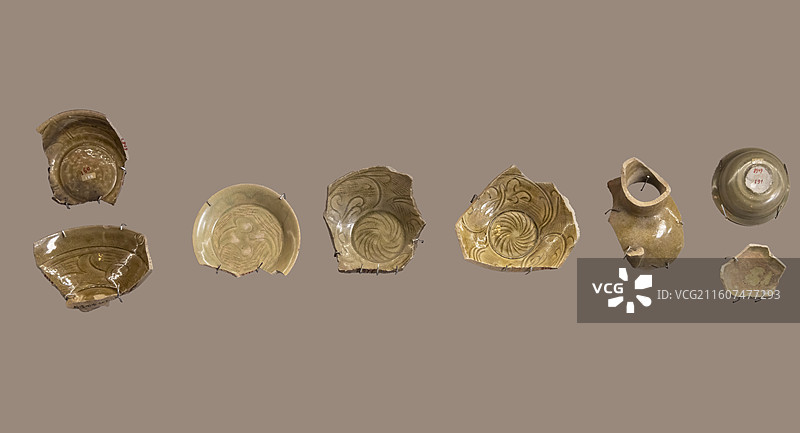 松溪窑陶瓷残片 福建省南平市松溪县 故宫博物院图片素材