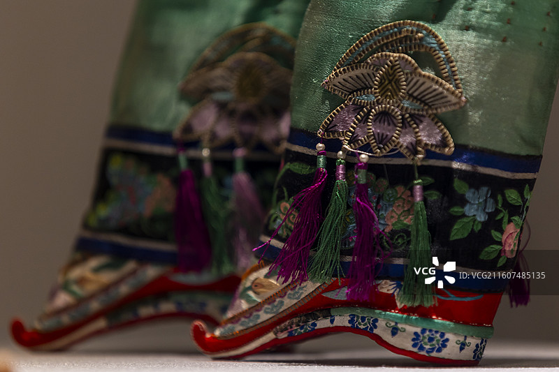 清代汉族服饰展图片素材