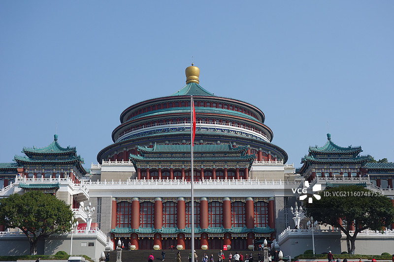 重庆市人民大礼堂重庆人民广场图片素材