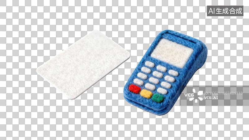 【AI数字艺术】卡通POS机刷卡消费插画  pos机与银行卡图片素材