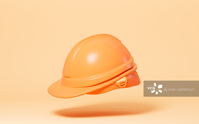 卡通安全头盔安全帽模型3D渲染图片素材