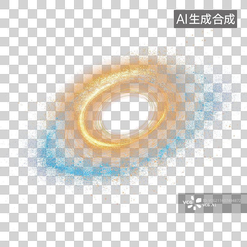 【AI数字艺术】科技发光漩涡图片素材