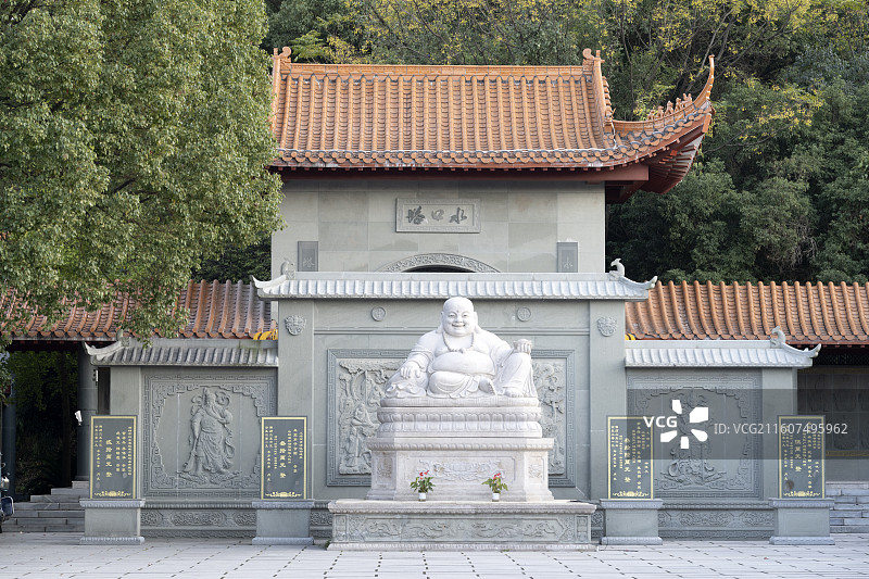 江西赣州宁都永宁古寺水口塔城市建筑风光图片素材