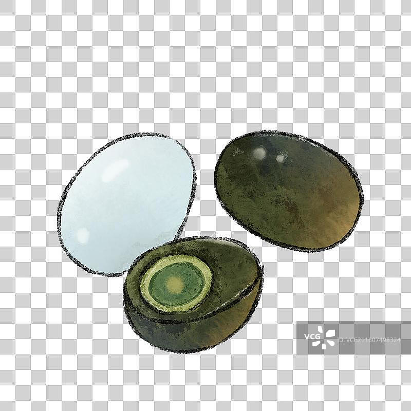 河北美食插画-白洋淀皮蛋图片素材