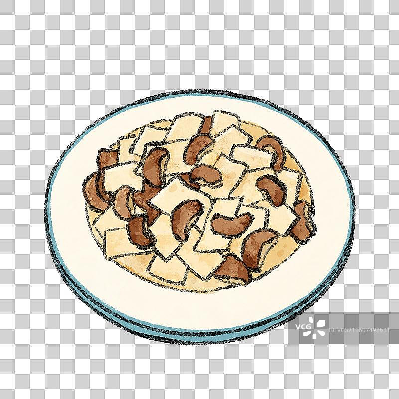 河北美食插画-烩南北图片素材