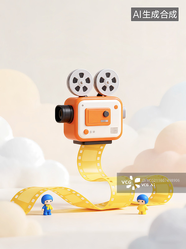 【AI数字艺术】交卷放映机投影回忆录电影艺术图片素材