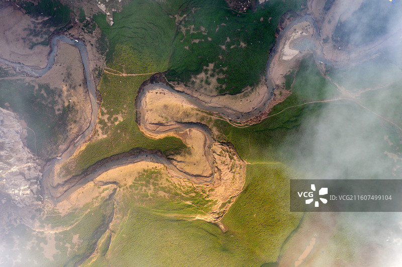 湿地恩施鳝孔坝（上空牧歌）风光图片素材