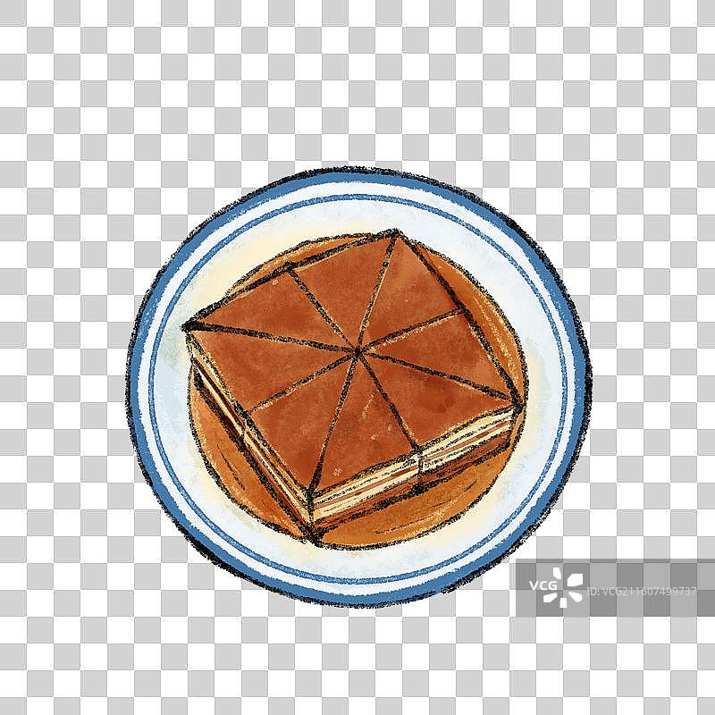 河北美食插画-八大碗大块方肉图片素材