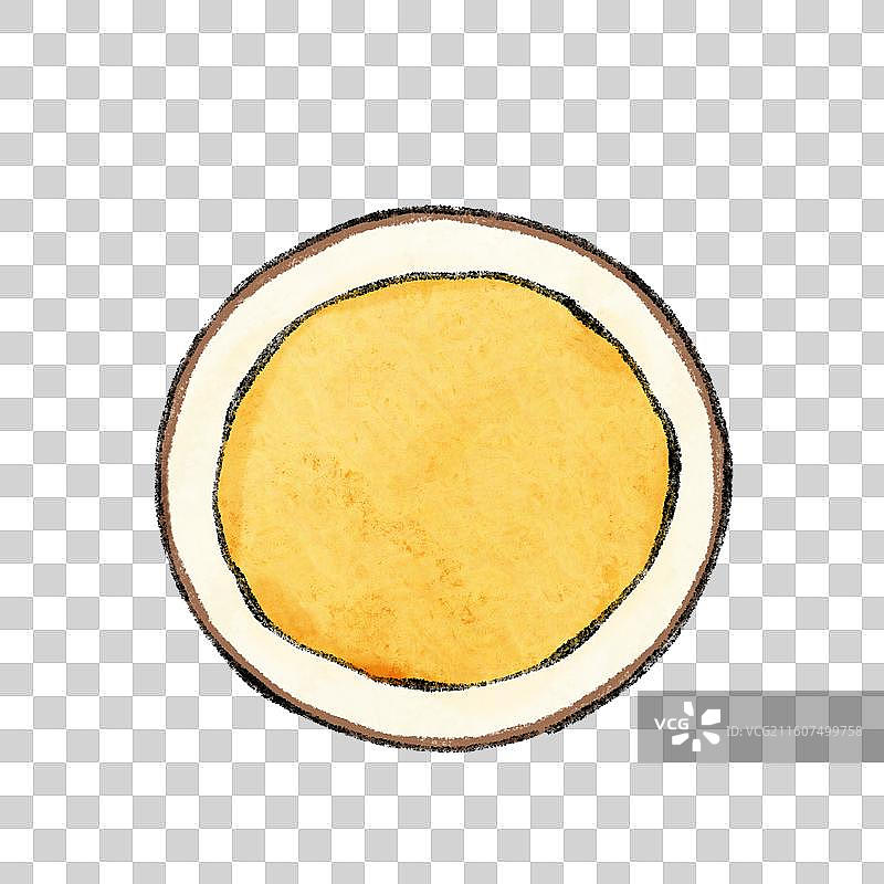 河北美食插画-黄糕图片素材