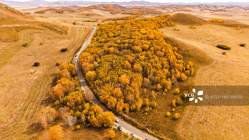 赤峰乌兰布统秋色、公主湖景色图片素材