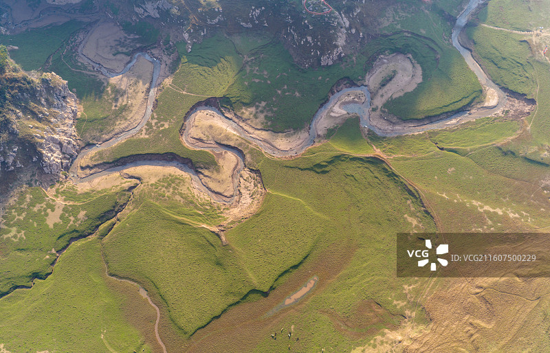 湿地恩施鳝孔坝（上空牧歌）风光图片素材