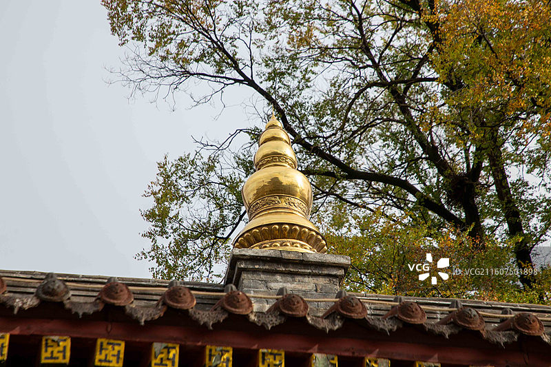 五台山殊像寺大钟图片素材