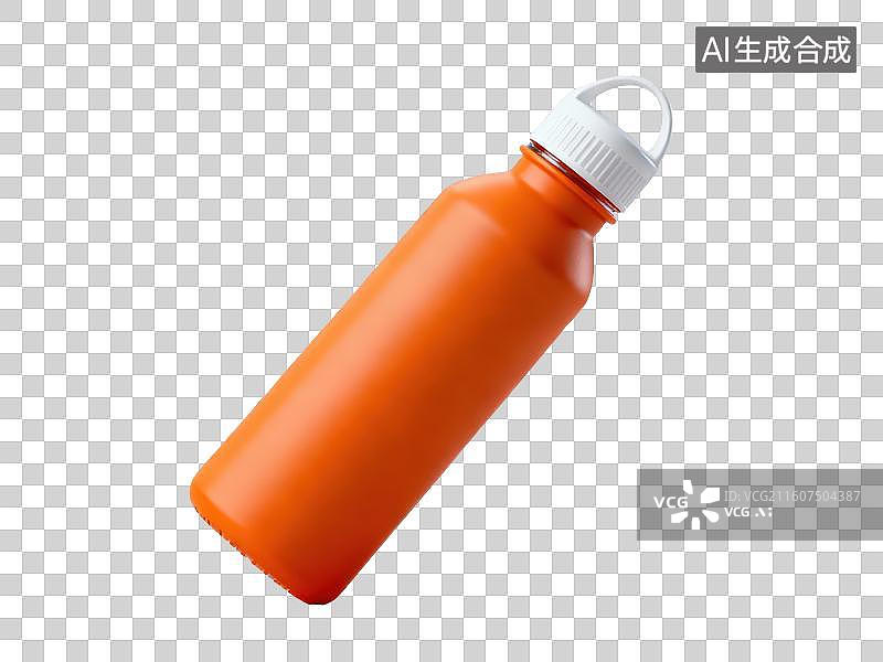 【AI数字艺术】橙色水瓶特写图片素材