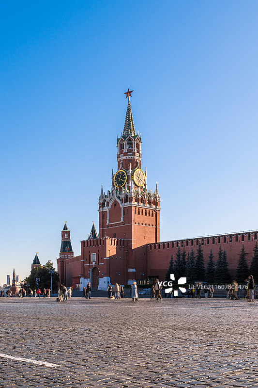 俄罗斯莫斯科红场：克林姆林宫白昼风光图片素材