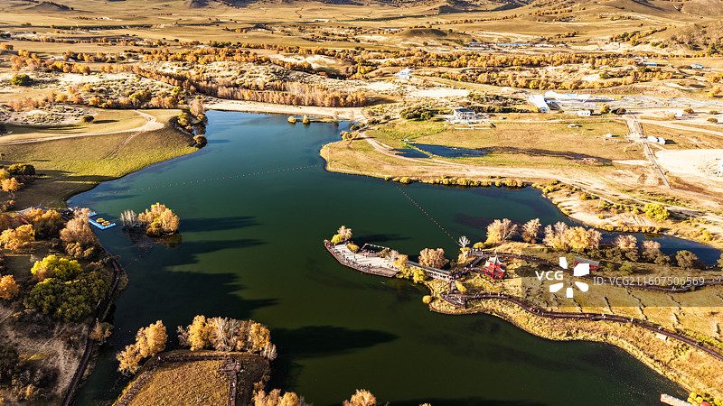 赤峰乌兰布统秋色、公主湖景色图片素材