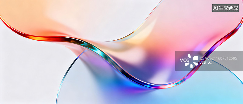 【AI数字艺术】幻彩玻片抽象背景壁纸图片素材