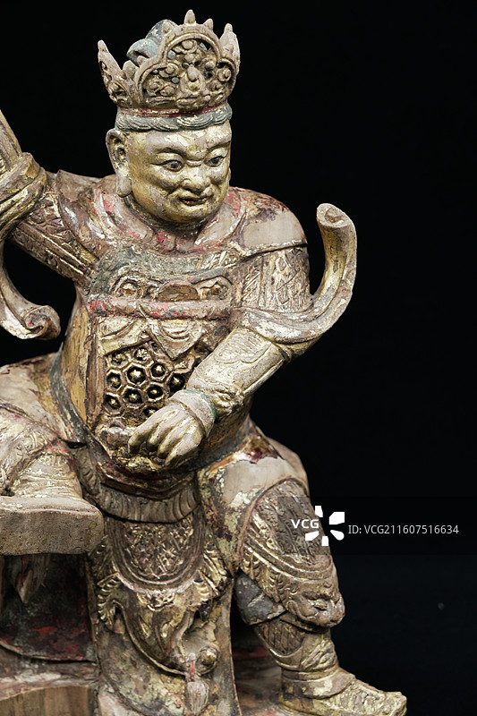 明清木雕静物特写图片素材