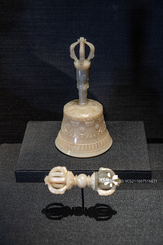 故宫斋宫文物展，玉金刚杵图片素材