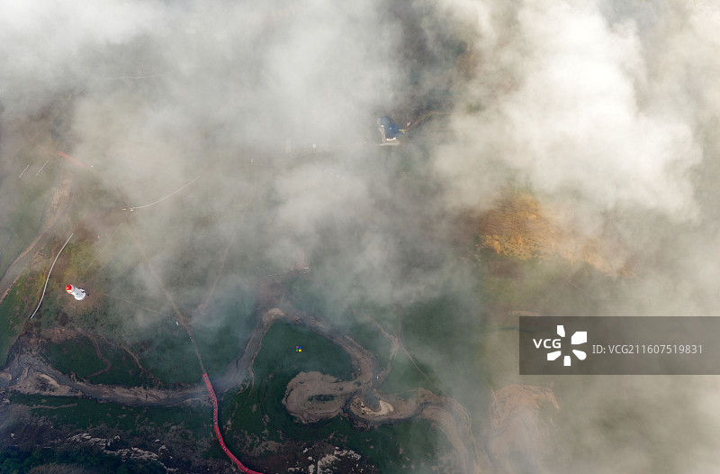 湿地恩施鳝孔坝（上空牧歌）风光图片素材