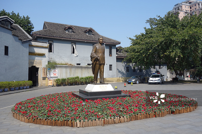 重庆市渝中区曾家岩书院周公馆周恩来像图片素材