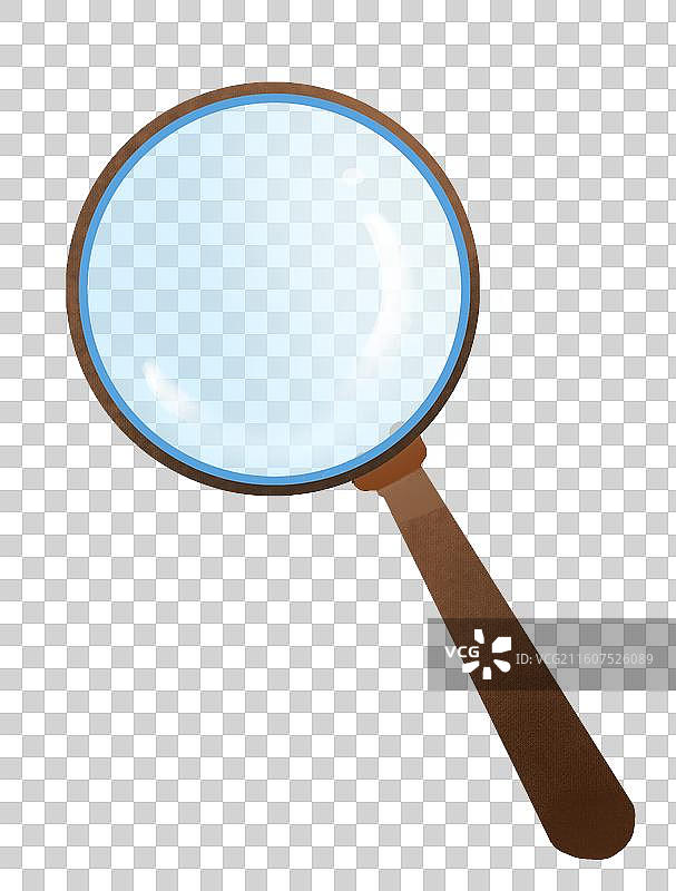 一个放大镜肌理插画图片素材