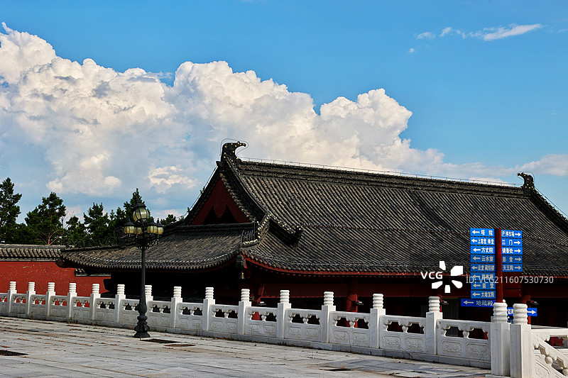 呼伦贝尔一塔两寺景区图片素材