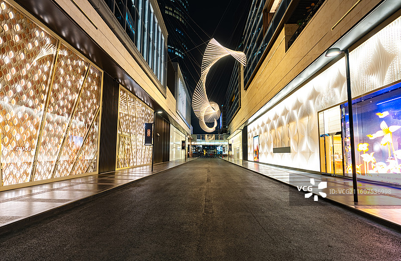 深圳湾万象城高端繁华夜景图片素材