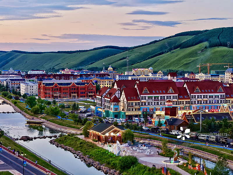 内蒙小城阿尔山图片素材