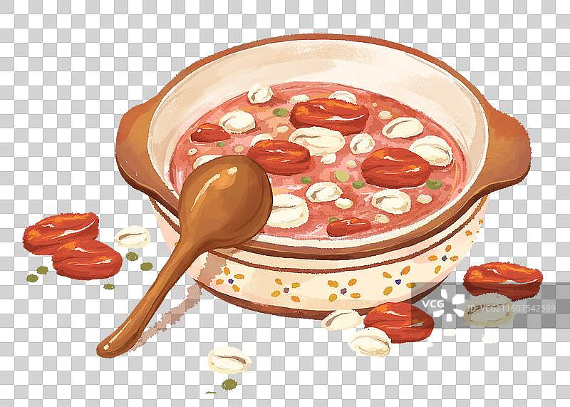 砂锅腊八粥和枣图片素材