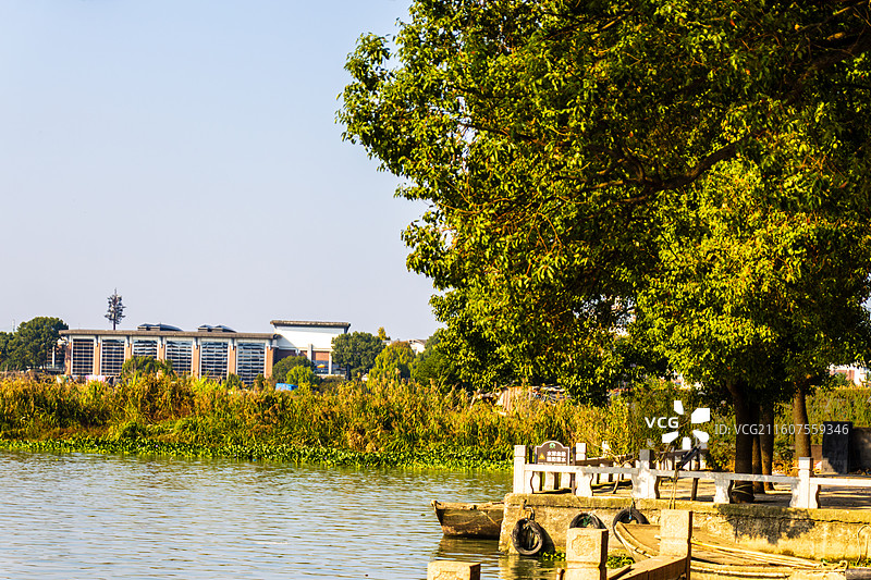 同里古镇罗星洲风光图片素材