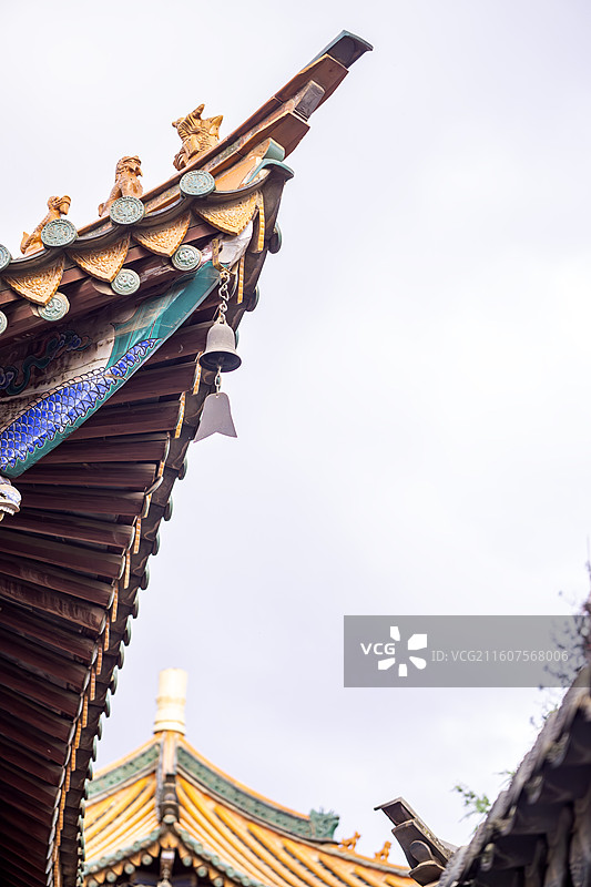 昆明官渡古镇法定寺 寺庙 中式建筑 清 亭子图片素材