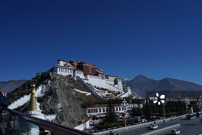 布达拉宫 药王山观景台图片素材
