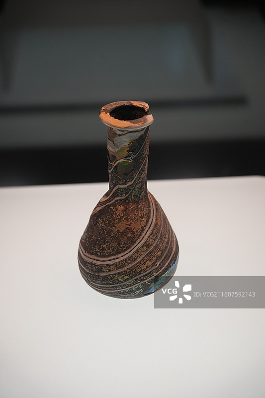 洛阳博物馆馆藏文物实拍 唐三彩青铜器白玉杯 河洛文化历史古迹摄影大片图片素材